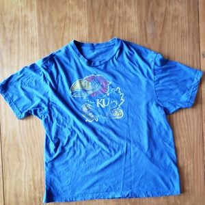 Men's Blue KU T-Shirt H11